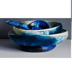 Handmade Resin Salad <b>Bowl</b> Customizable Size Single Piece Round Shape New Arrival Home Design for Parties <b>Disposable</b> <b>Bowls</b> - Product Image 4