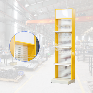 ADONG A38 Estante de supermercado independiente con recubrimiento de polvo de un solo lado Estantería de góndola metálica personalizada para exhibición minorista Vietnam - Product Image 1