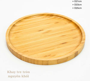 Plateaux de rangement en bambou VGREENART de formes variées - Design moderne multifonctionnel pour le stockage des aliments et la décoration, lot de 6 à 10 - Product Image 1