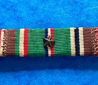 Véritable barre de ruban WW2 Bronze Star Medal comprend 3 récompenses différentes 1939-1945 USA American Veteran Worn WW2 Ribbar