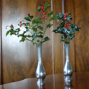 ชุดแจกันอลูมิเนียม2ชิ้นสำหรับการจัดดอกไม้ในการตกแต่งภายในที่ทันสมัยและการตกแต่งงาน - Product Image 1