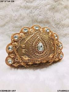 Pochettes en métal faites à la main pour dames styliste Pochettes de soirée élégantes faites à la main pour mariage Pochettes en métal faites à la main pour femmes - Product Image 3