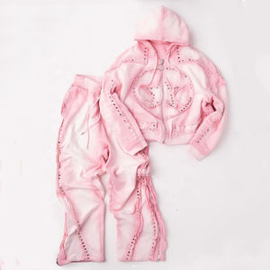 เสื้อฮู้ดมีซิปสำหรับผู้ชายผ้าคอตตอนรุ่นปรับแต่งได้ - Product Image 2