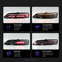 Luz trasera LED Plug and Play con diseño de escamas de dragón para VW Arteon CC R-Line 2018-2022, señal secuencial ahumada, ajuste directo, mejora.