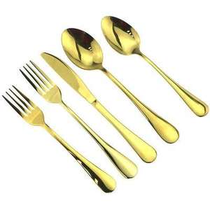 Juego de cubiertos hechos a mano, juego de cucharas y tenedores, utensilios de cocina, cubiertos decorativos de mesa para alimentación de alimentos, precio al por mayor - Product Image 4