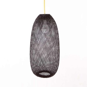 Unique Modern Handmade Bamboo Lamp <b>Wicker</b> Rattan <b>Ceiling</b> Pendant <b>Light</b> with lampshade for Indoor&Outdoor Home Decor decoration - Product Image 3