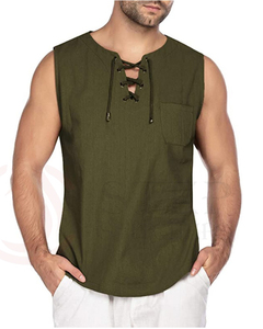 2022 Custom Logo Cotton Running Workout Loose Fit Casual Men's Tank Tops For Fitness <b>Gym</b> - Product Image 4
