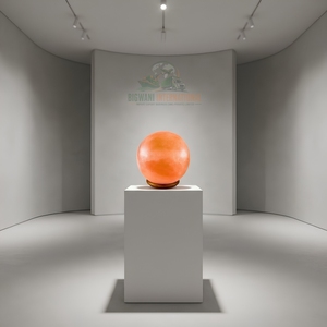 Lámpara de Sal Rosa del Himalaya en Forma de Bola, Tallada a Mano, Esfera de Sal Natural, Perfecta para Meditación, Relajación y Bienestar - Product Image 2