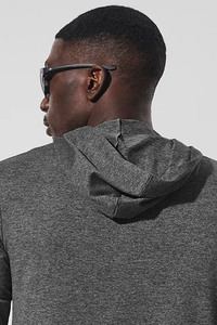 <b>Men's</b> <b>Long</b> <b>Sleeve</b> Pullover Hoodie Sweatshirts Solid Color Hooded Fitness <b>Gym</b> Shirts Quick Dry Athletic Running Sports Active <b>Top</b> - Product Image 6