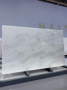 Grande dalle de marbre onyx blanc translucide Fendy rétroéclairée avec des veines pour mur, sol, table à manger, îlot, comptoir, meuble-lavabo - Product Image 3