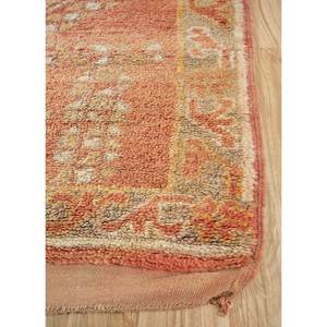 Tapis en laine noué à la main à motifs géométriques Nuray, rouge et orange, pour la décoration du salon, Pae-4569, tapis en jute - Product Image 4