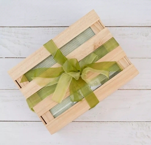 Cesto Regalo in <span class=keywords><strong>Legno</strong></span> Personalizzabile con Manico, Confezione Rustica Lucida per Regali <span class=keywords><strong>di</strong></span> Compleanno o Festività - Product Image 6