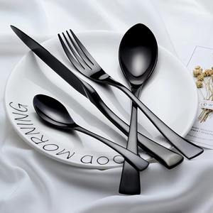 Best Quality Food Grade Modern Hotel Mirror Polishing <b>Flatware</b> Stainless Steel 304 Cutlery Set - Product Image 3