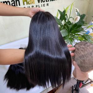 Perruque Lace Frontal Wig naturelle indienne vierge, cheveux humains bruts, Hd, densité 180%, perruque Lace Front Wig transparente naturelle, vente en gros - Product Image 4