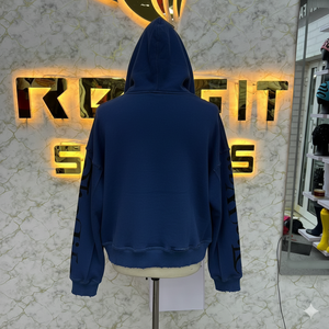 Sweat à capuche zippé avec logo personnalisé de la meilleure qualité, fabriqué en usine, à bas prix, sweats à capuche pour hommes - Product Image 4