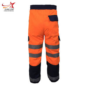 <b>Hi</b> Viz <b>Vis</b> Bottoms Work Wear Trousers Safety Combat Reflective <b>Pants</b> Customized Multi-pockets Cargo Trousers - Product Image 2