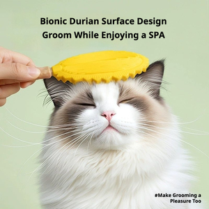 หวีสปานวด3D พร้อมขนแปรง TPE และด้ามจับตามหลักสรีรศาสตร์สำหรับการตัดแต่งขนสัตว์เลี้ยงและทำความสะอาดเครื่องมืออาบน้ำระดับพรีเมียม - Product Image 3