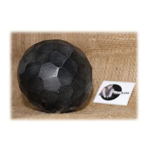 Bola decorativa de resina negra Premium con diseño elegante en zigzag, tamaño personalizado, juego de bolas con incrustaciones de resina, decoración del hogar, estilo tradicional - Product Image 1