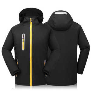 Veste extérieure réfléchissante durable avec capuche Vêtements de travail de sécurité respirants pour les activités nocturnes industrielles - Product Image 1