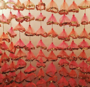 Wholesale <strong>Indian</strong> Wedding Festival Party Decor Decorative Net <strong>String</strong> for Haldi Mehendi Trending Ramadan Decoration - Product Image 1