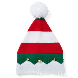 หมวกบีนนี่อะคริลิคแบบมีลายทาง ดีไซน์คริสต์มาส สำหรับฤดูหนาว  รับทำโลโก้ตามสั่ง  ลายแจ็คการ์ด  หมวกทรงสกัลลี่ - Product Image 5