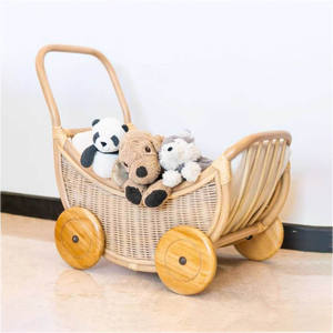 HNH Craft Handwicker Ratán Rectángulo Niños Moda Ecológico Muñeca Wagon Personalizado Aceptado Fábrica de Vietnam - Product Image 1
