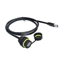 Conector USB3 M20 IP68 Resistente al Agua para Transmisión de Datos en Exteriores