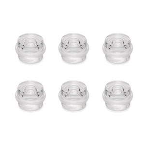 Confezione da 6 porta adesiva cilindrica in plastica trasparente ferma la categoria di prodotto - Product Image 1