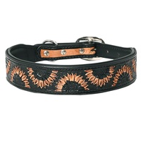Collier pour chien en cuir véritable fait main, réglable, orné de bijoux, en acier inoxydable, durable, pour chiens de taille moyenne/grande, Pitbull