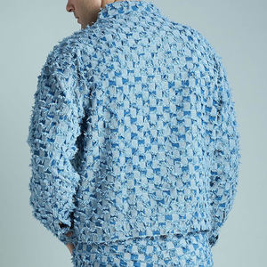 แจ็คเก็ตยีนส์ผู้ชายแบบใหม่ ปรับแต่งได้ สไตล์ลำลอง ระบายอากาศดี ดีไซน์โดดเด่น คุณภาพพรีเมียม - Product Image 4