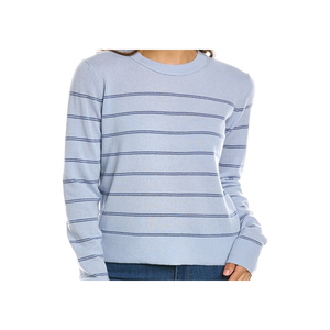 Cardigan Blu in Misto Lana e Cashmere con Colletto alla Marinara, Traspirante e Casual per Inverno e Autunno, Taglia L - Product Image 2