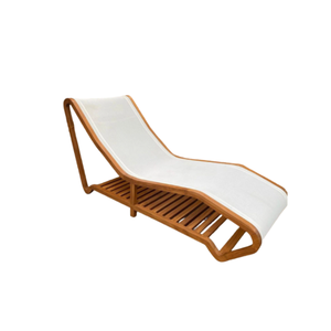 Chaise pliante moderne en bois Chaise longue chaise longue extérieure chaise longue pour l'extérieur et la piscine prix de gros - Product Image 1