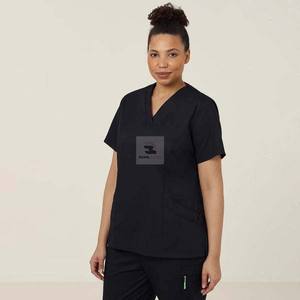 Uniformes d'hôpital de polyester de coton tissé écologique de dessus de gommage médical professionnel - Product Image 2