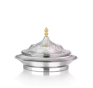 Marvelous Quality Gold & Silver Finished Modern Design Food Hot Pots Home Hotels Décoration Hot Pots avec couvercle attrayant - Product Image 4