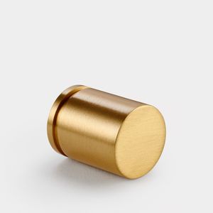 Newest curved cylinder <b>pull</b> brass <b>door</b> knobs for home dresser <b>door</b> cabinet furniture decorative kitchen wardrobe <b>handle</b> knobs - Product Image 3