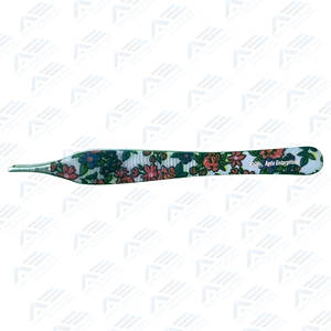 Pinzas de agarre quirúrgicas de acero inoxidable con mandíbulas estrechas atraumáticas, pinzas para tejidos con clip dentado, accionamiento manual - Product Image 3