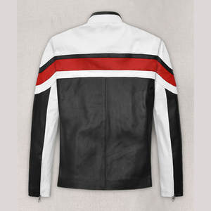 Vêtement de moto, veste en cuir pour homme, design élégant et durable, imperméable, respirant, vêtement décontracté, faible MOQ - Product Image 2