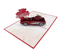 Carte de mariage 3D découpée au laser, faite à la main, style pop-up, lettres artisanales, couleur personnalisée, découpée au die, cadeau d'anniversaire