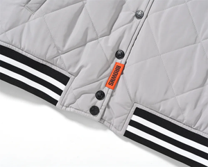 เสื้อแจ็กเก็ตเบสบอลผ้าวูลปักลายด้วยกำมะหยี่สำหรับ100% งานตามสั่งตรามหาวิทยาลัยสำหรับผู้ชาย - Product Image 4