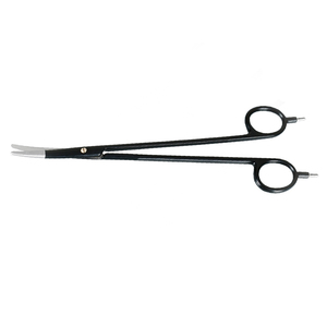 German Steel Shine Black Color <strong>Bipolar</strong> Scissors 22cm, Non-Stick, Reusable for <strong>Cutting</strong> and <strong>Coagulation</strong>