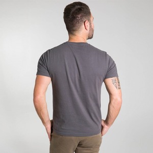 T-shirt de base blanc uni de haute qualité T-shirt en coton peigné T-shirts pour hommes personnalisés pour hommes - Product Image 3