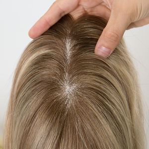 6x6 balayage ยอดมนุษย์ผมคนยุโรปสำหรับผมบางผมสีบาลายาจวาดคู่ลูกแพร์รูปร่างท็อปเปอร์ความหนาแน่นต่ำ - Product Image 6