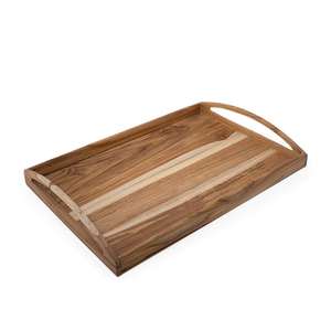 Plateau de service en bois pour fêtes de mariage, décoration de table, plateau de service unique et élégant pour restaurants hôtels et cafés - Product Image 2