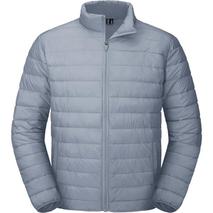 Chaqueta de invierno acolchada de algodón grueso informal formal para hombre con cuello levantado sudaderas con diseño de bloqueo de color juvenil - Product Image 1