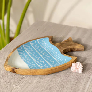 <b>Fish</b> Hand Carved Wooden Platter - Product Image 1