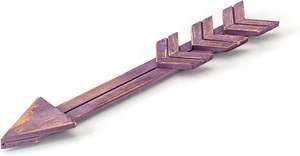 Arrow Decor Purple Wood Arrow Sign Wall-Decorativo Farmhouse Home Wall Hanging - Wall Decor 2 Pack - Product Image 6