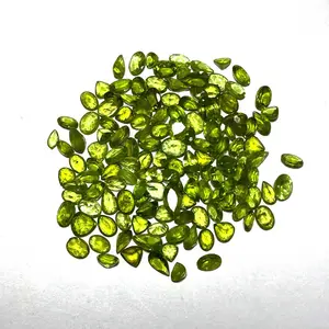 Green Peridot Faceted Mix Shape Gemstone Green Peridot For Craft Making Wholesale Supply