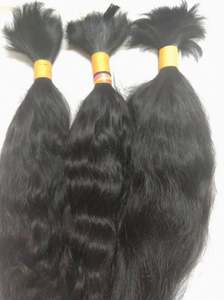 Extensions de cheveux indiens naturels lisses de haute qualité, ondulations souples, rebond doux, sans produits chimiques, double trame machine, toutes textures - Product Image 4