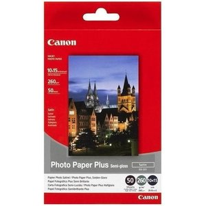 Papel Fotográfico Plus Semi-Brillante SG 201 242F875 10x15cm (50 Hojas) para Impresión de Inyección de Tinta, Superficie Satinada, Tamaños A4/A3, 260gsm - Product Image 1