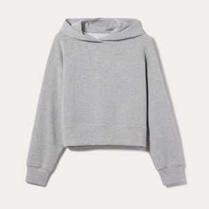 เสื้อฮู้ดสวมหัวสำหรับผู้หญิงพิมพ์แบบกำหนดเองโลโก้ด้านหน้าผ้าคอตตอนสวมใส่สบายคุณภาพสูงสำหรับสภาพอากาศหนาวเย็น - Product Image 1